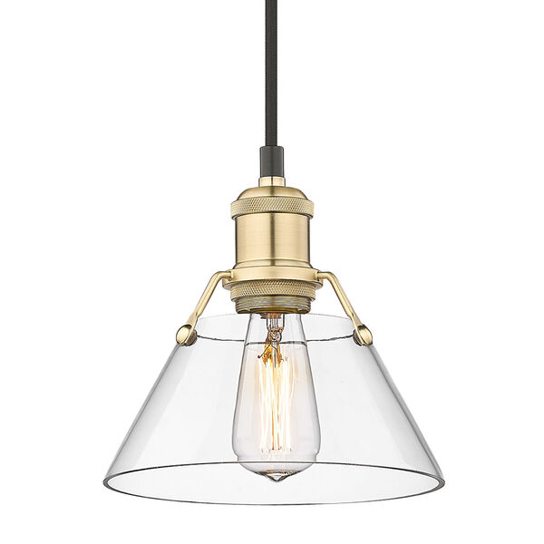 Orwell Brushed Champagne Bronze One-Light Mini Pendant with Clear Glass, image 2
